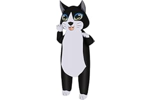 M MH ZONE Inflatable Cat Costume for Adult(Kids) Funny Halloween Costumes Cosplay Fantasy Blow up Costume