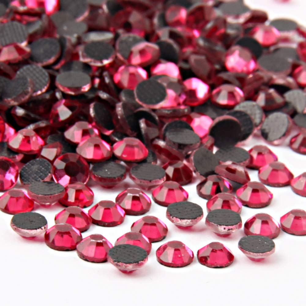 Crystal Hotfix Rhinestone,Machine Cut Stone 1440pcs/pkg (Rose,SS20/5mm)