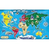 Office Product 6 Pack MELISSA & DOUG FLOOR PUZZLE WORLD MAP Book