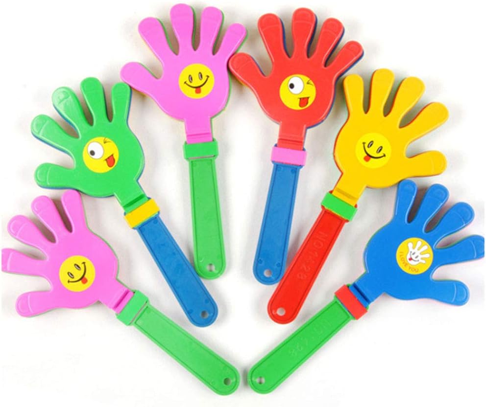 MINGZE 12pcs 24cm Plastic Hand Clappers, Noise Makers, Noisemakers