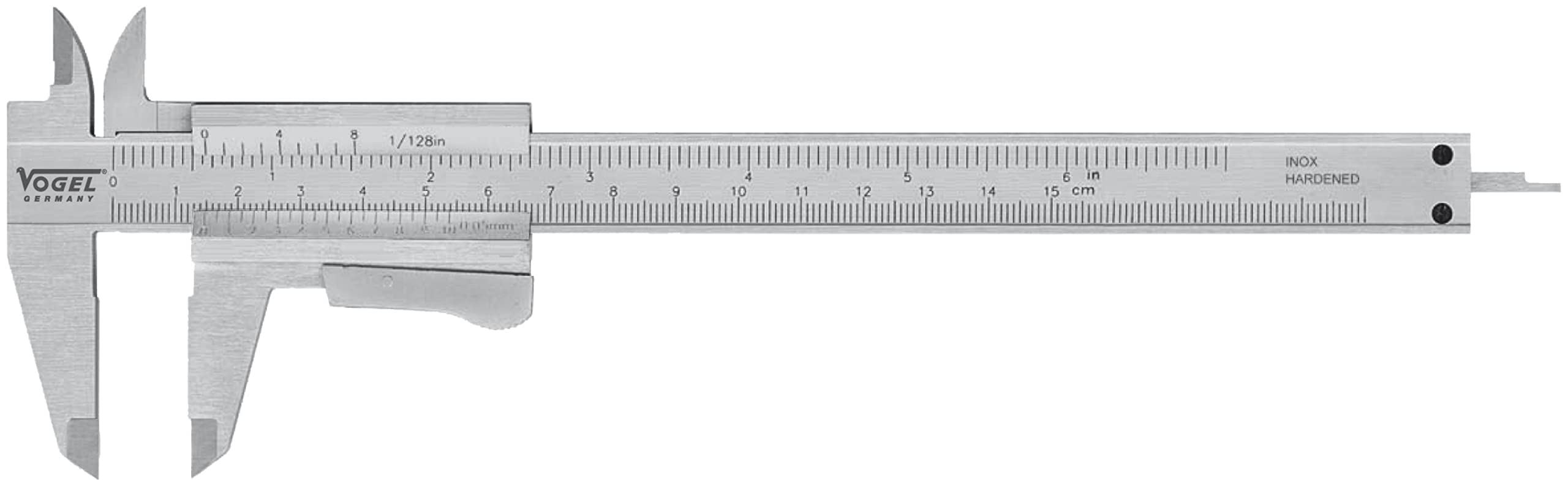 Vogel 201034 - Calibre Pie de Rey monobloc DIN 862 (Bloqueo Tornillo; Largo 200 mm)
