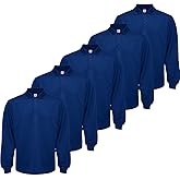 LeeHanTon Men's Long Sleeve Polo T-Shirt Gym Pack Tactical Golf Shirts Moisture Wicking Quick Dry Shirts UPF 50+