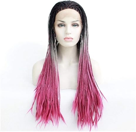 Amazon Co Jp Xueqing Pan 小さなヨーロッパやアメリカのファッションの3本のストランドドレッドヘアのかつらレースのかつら 三つ編み汚いです Color Size Of The Picture ビューティー
