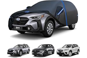 Kayme SUV Car Cover Custom Fit for Subaru Outback/Forester, Mazda CX-5 CX5 CX-50 CX50 CX 50, Windproof Upgraded & 100% Waterproof. All-Weather Full Exterior Cover Rain Sun Snow Protector with Towel.