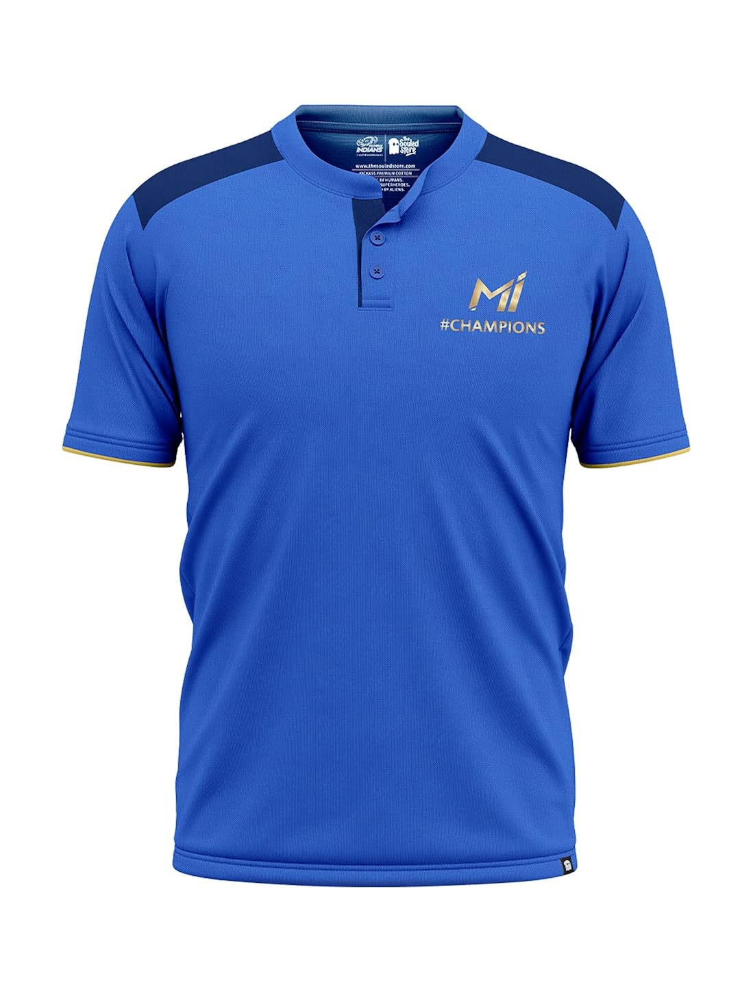 Buy The Souled Store MI Official Mandarin Collared Fan Jersey Mens and