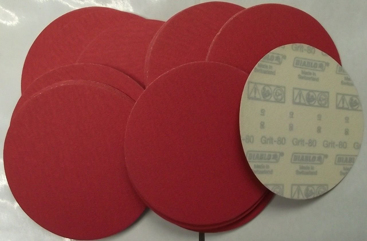 Diablo 2610017886 50 Pack U Sand Hook Lock 6 80 Grit Sanding