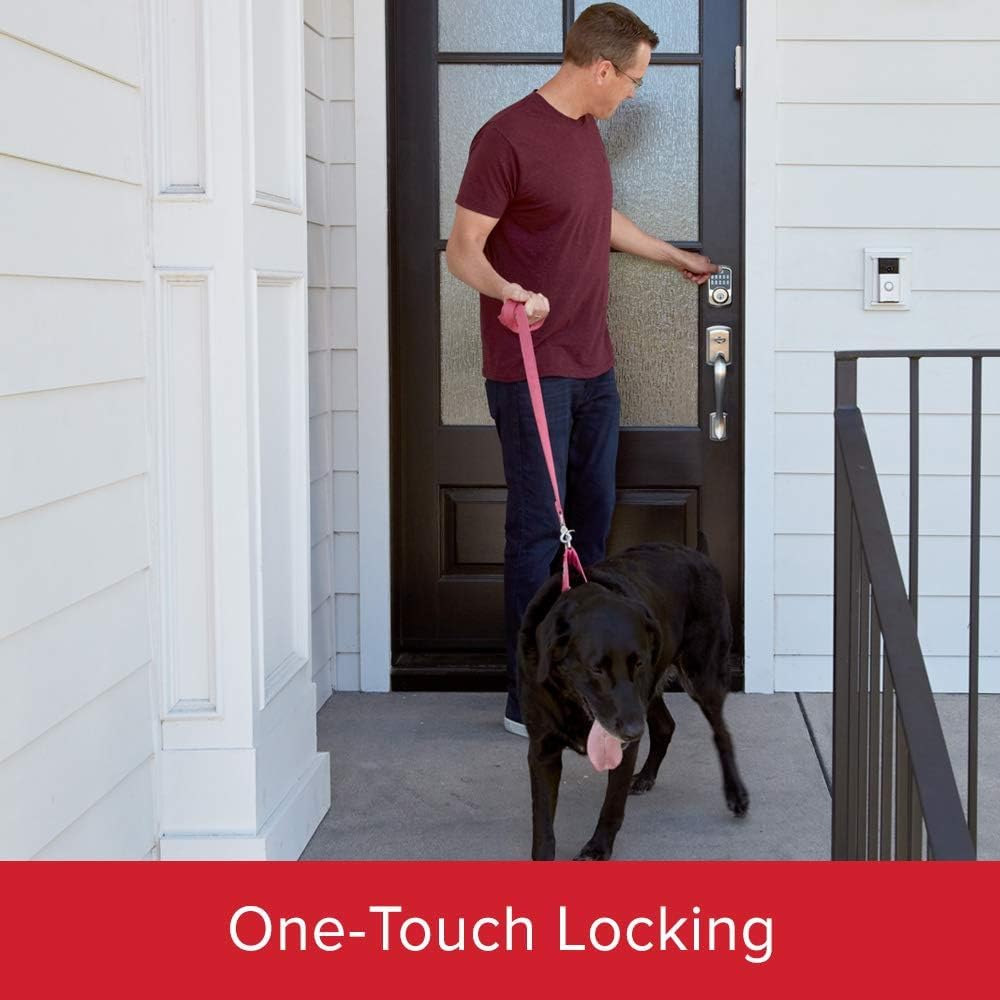 Kwikset 99420-003 Aura Bluetooth Programmable Keypad Door Lock Deadbolt Featuring SmartKey Security, Iron Black - View 6