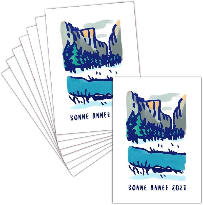 Carte de Voeux 2021 Nature — 8 Cartes Pliées ➽ 3 Formats Dispos — Carte Bonne  Année 2021 Et Paysage De Montagne: Amazon.co.uk: Office Products