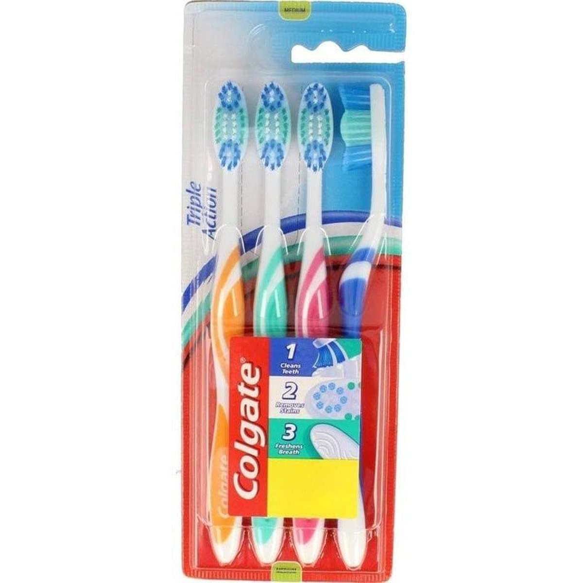 Colgate Triple Action Brush - Pack of 4