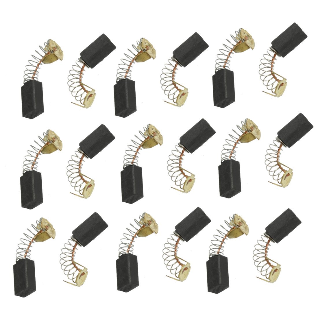 Sourcingmap 10 Pairs Replacement 10/16" x 3/8" x 1/4" Motor Carbon Brushes