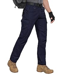 Zoofly Cargo Pants for Men Elastic Waist Ripstop