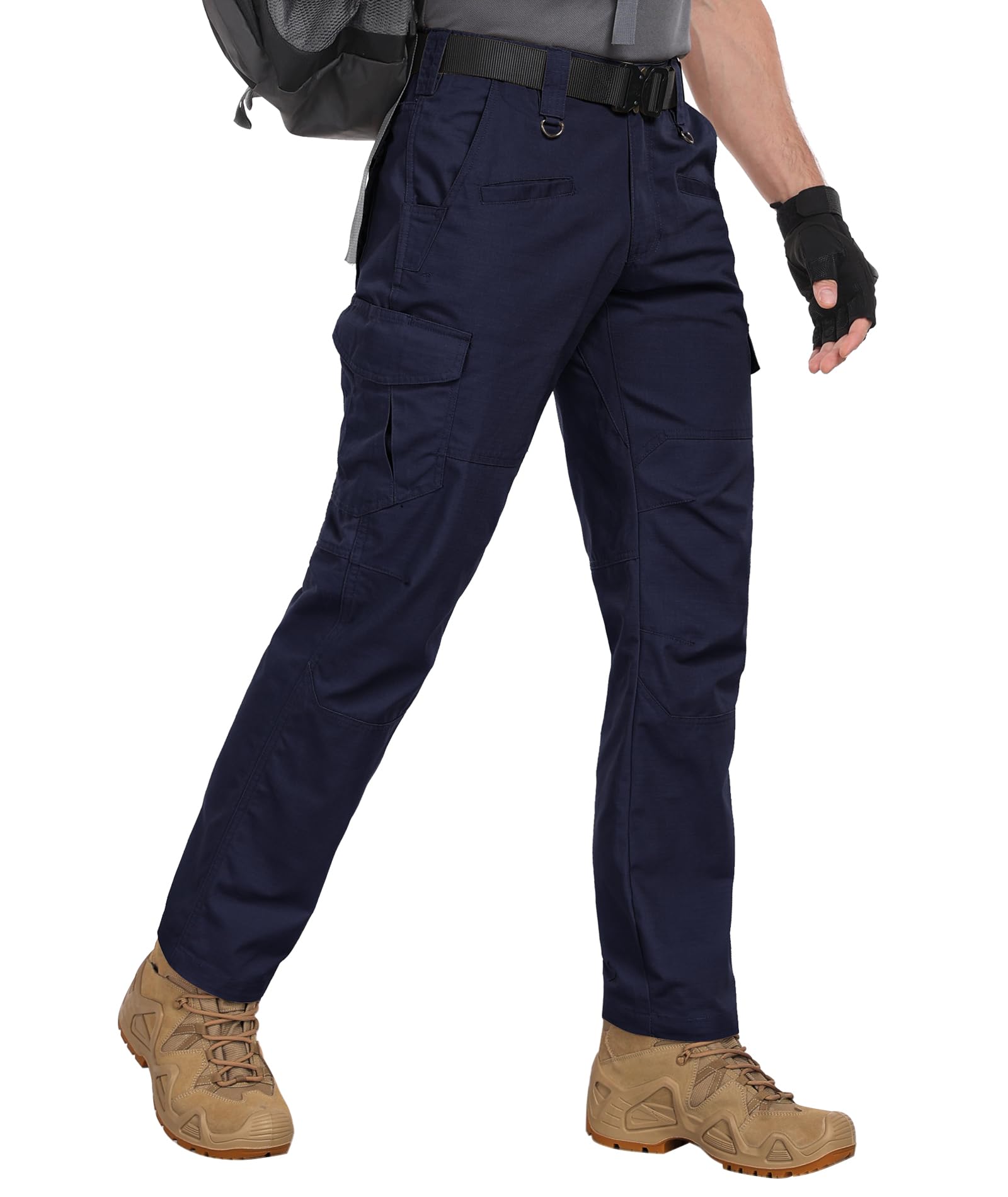 Zoofly Cargo Pants for Men Elastic Waist Ripstop