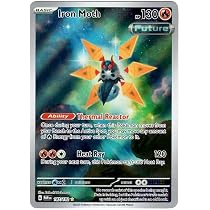 Paradox Rift Pokemon Iron Moth 187 182 Illustration Rare Card Single 