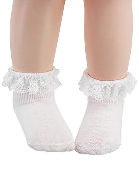 baby dress socks with lace
