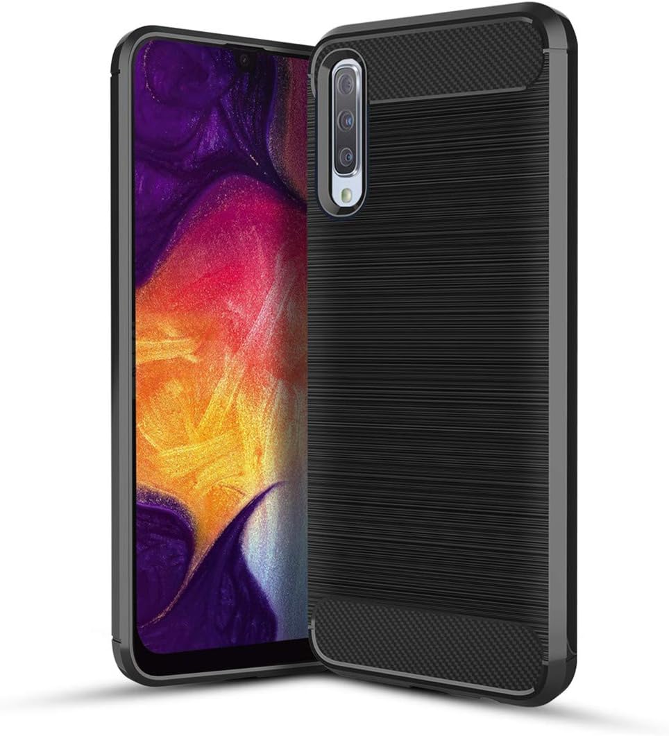 Lukey Samsung Galaxy A70 Case, Slim Soft TPU Protective Rubber Bumper Case Cover for Samsung Galaxy A70,Black