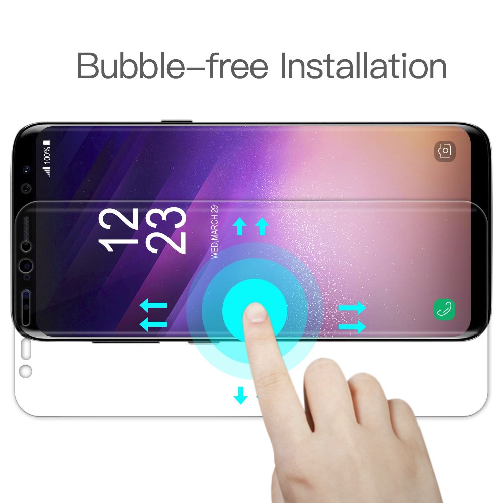 Schutzfolie für Samsung Galaxy S8, [3 Stück] TUCNIPUS Panzerglasfolie -3D Touch Kompatibel, Anti-Öl, Kratzer,Blasen und Fingerabdruck Displayschutzfolie für Samsung Galaxy S8 (5.8 Zoll)
