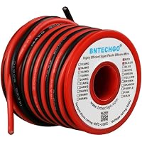 BNTECHGO Silikonkabel 20 AWG – 50 Fuß, Extrem Flexibel, Hitzebeständig Bis 200°C, Für Modelle & Elektronik