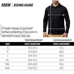 MIER Men's Outdoor Performance Tactical Polo Shirts