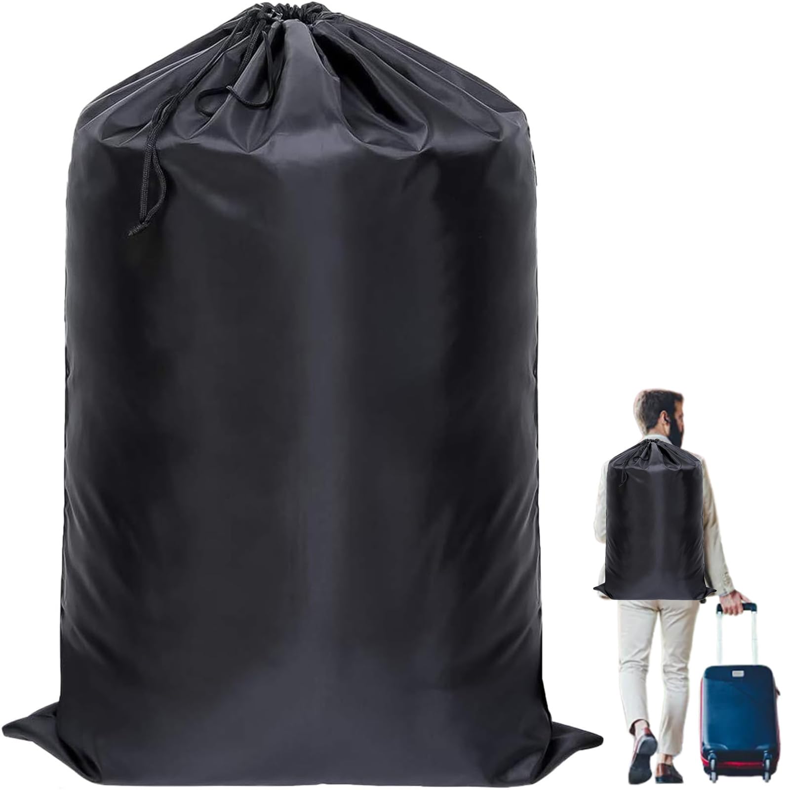 CocCCoon Stroller Bag Black Travel Bag for Airplane Students College Pushchair Heavy Duty Laundry Drawstring Storage Bag