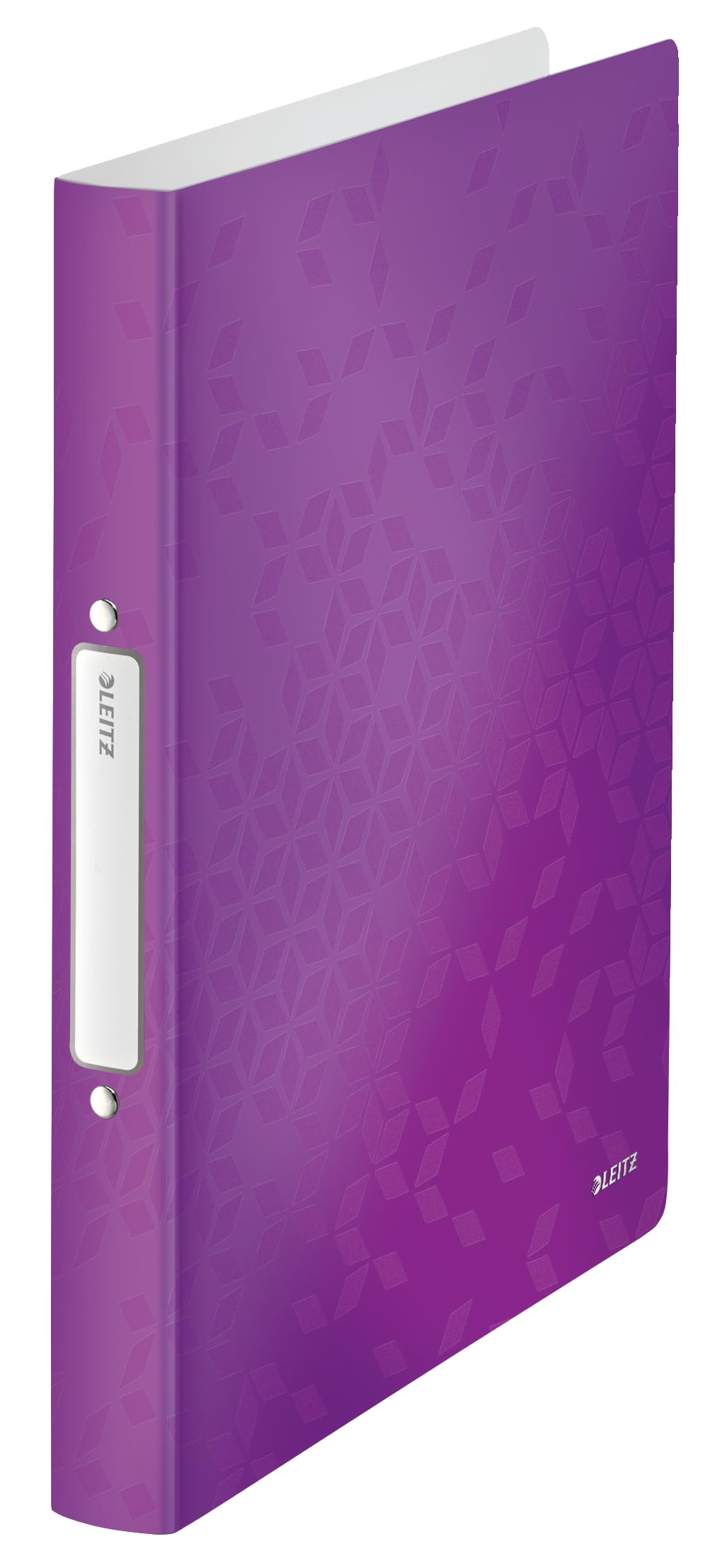 Leitz 2 Ring Binder, Holds up to 190 Sheets, Wow Range, 25 mm Spine, 42570062 - A4, Purple