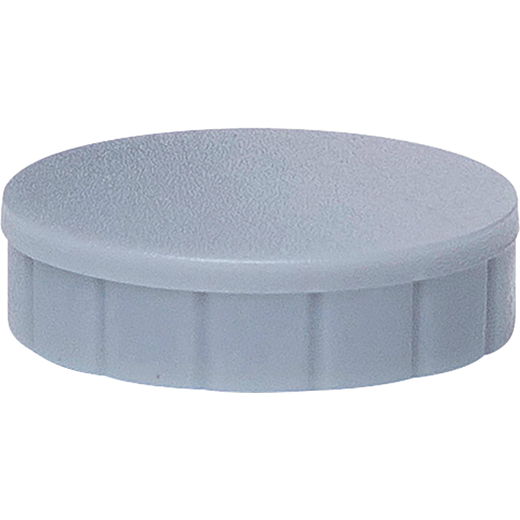 6162484 Magnet Mouth Solid, Round Magnet, Shatterproof Plastic, 600 g Holding Force, 24 x 8 mm, Grey