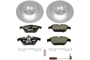 Power Stop ESK6715 Rear Euro-Stop Brake Kit Mercedes and 1 Rear Sensor Wire For Mercedes-Benz GLK250 2013-2015, Mercedes-Benz GLK350 2010-2015 [Model Specific]