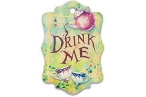 Summer-Ray 50pcs Alice in The Wonderland Theme Gift Tags Favor Tags (Drink Me)