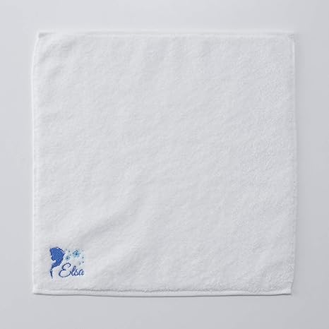 Amazon Co Jp ベルメゾン ディズニー タオルハンカチ 今治 オーガニックコットン ハンドタオル エルサ ホーム キッチン