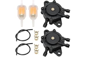 EATAKWARD Fuel Pump with Fuel Filter Replacement for Kohler 17HP-25 HP 24 393 04-S Replacement for John Deere B&S 491922 6910