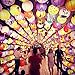 Kohree 16Pcs Colorful Paper Lanterns Decorative(Multi-Color, Size of 4
