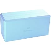 Hugger Mugger 5 in. Big Foam Yoga Block - Extra Large Size, Dense Foam, Reliable Support, Beveled Edges for Comfort, Great if You're Taller or Less Flexible