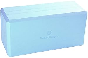 Hugger Mugger 5 in. Big Foam Yoga Block - Extra Large Size, Dense Foam, Reliable Support, Beveled Edges for Comfort, Great if You're Taller or Less Flexible