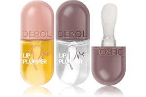 BEAUTY GLAZED Big Brush Lip Plumper, Instant Volume Lip plumper and Lip Care Serum, Lip Enhancer for Fuller, Day and Night for Fuller Lips Plump, Moisturizing, Hydrating & Reduce Fine Lines