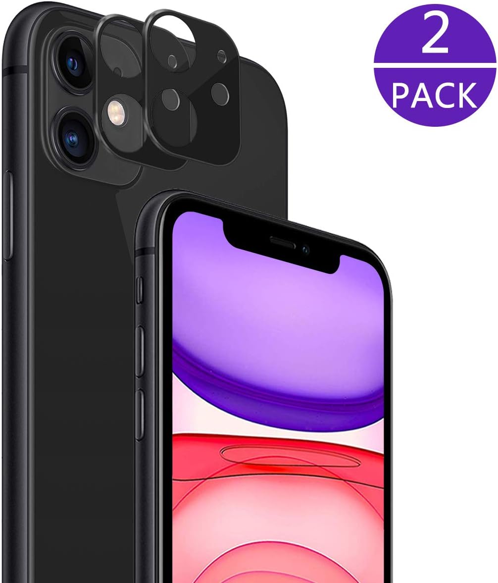 SHRONG Camera Lens Protector for iPhone 11 Camera Lens Screen Protector (2 PACK),Camera Lens Glass for iPhone 11 6.1 2019 HD Clear Tempered Glass/Easy to Install/Anti-Scratch