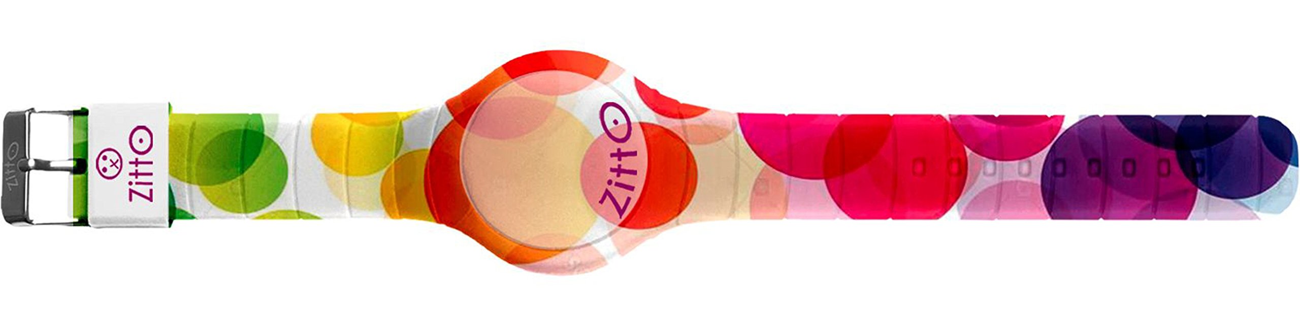 ZITTO Digital Watch with Multicolor Silicone Strap NEONBUBBLES-Mini-FB