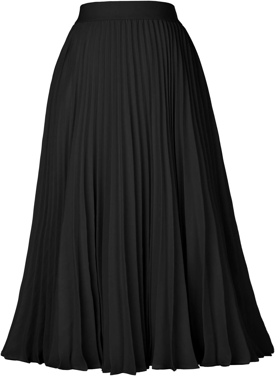 Kate KasinWomen's High Waist Pleated A-Line Swing Skirt KK659