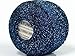 Petunia Navy Blue Silver Metallic Braid Thread - 20 Gram 207 Yards