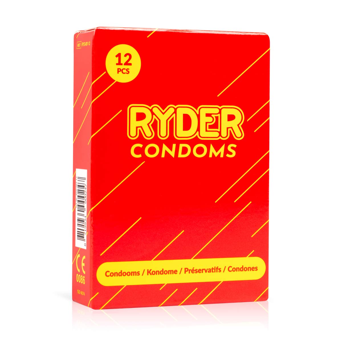 Ryder Condoms, Pack of 12, High Quality Condoms, Condoms with A Reservoir, Thin Condoms