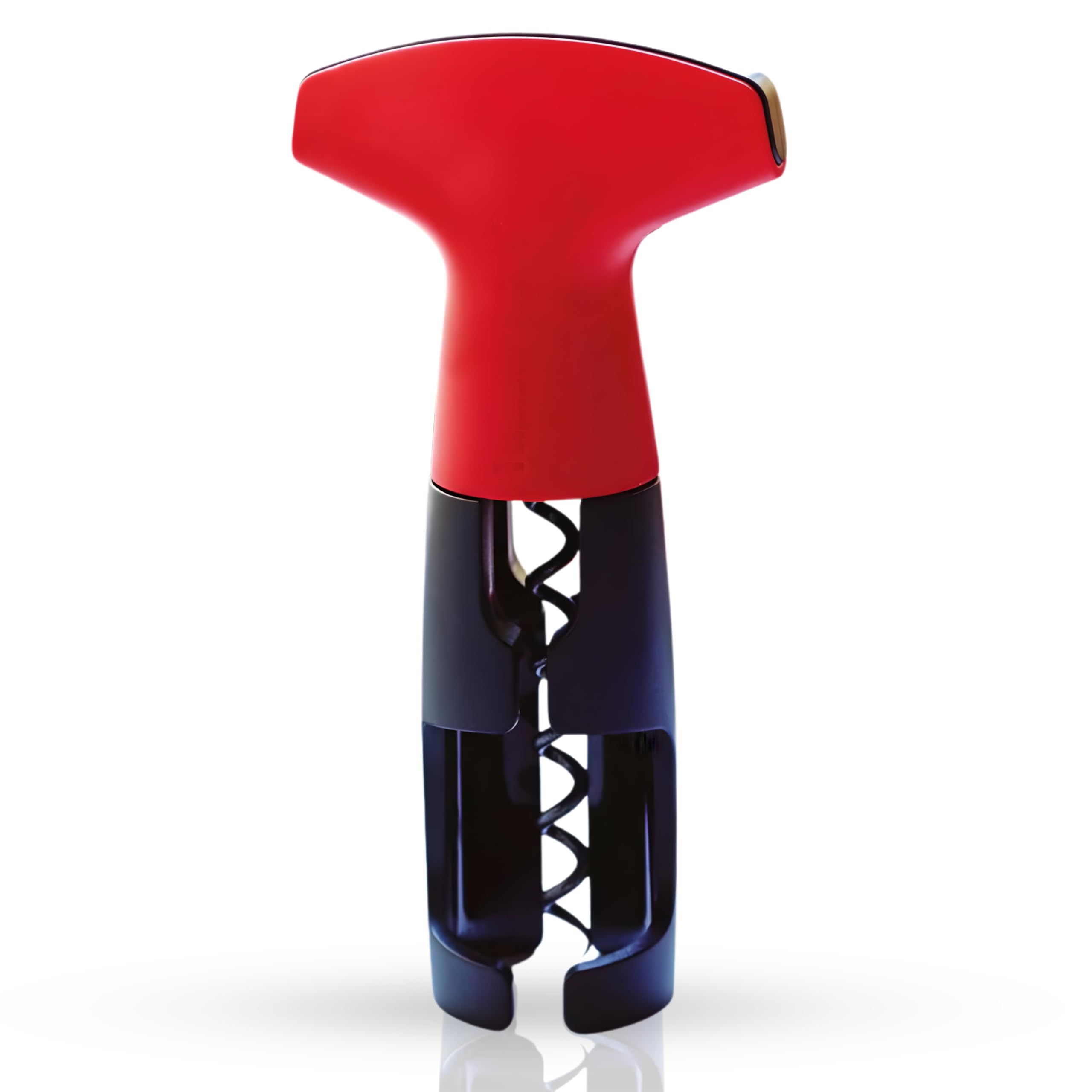 Tupperware Plastic Red Bottle Opener with Black D144 Corkscrew