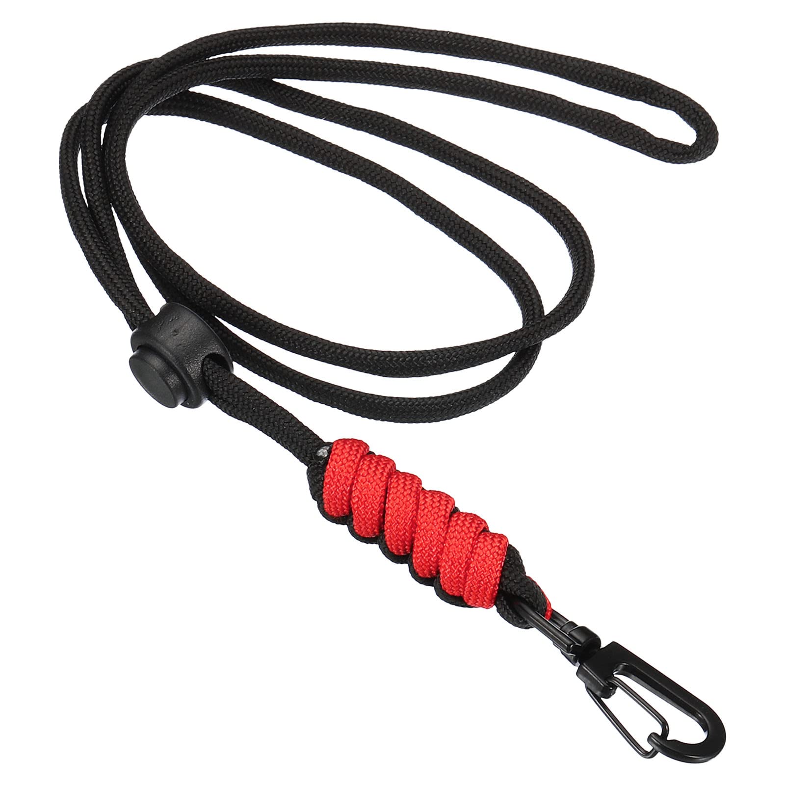 PATIKIL Neck Lanyard, Badge Lanyards Adjustable Long Strap ID Card Holder Keychains for Badge Holders, Red