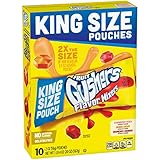 General Mills Gushers Flavor Mixers Fruit Snacks, 20 Ounces (10 King Size Pouches)