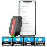 ANCEL BD500 Bluetooth Diagnostic Scan Tool for VW Audi Seat Skoda Diagnosis, Full Systems Volkswagen OBD2 Scanner Vag Car Code Reader with Battery Check EPB Reset for iPhone, iPad &amp; Android