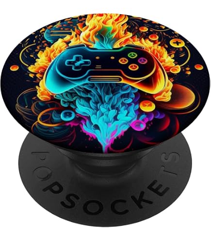PopSocket Intercambiable Gamer Girl - Diseño De Mando, Soporte Para Móvil, Adhesivo Reposicionable