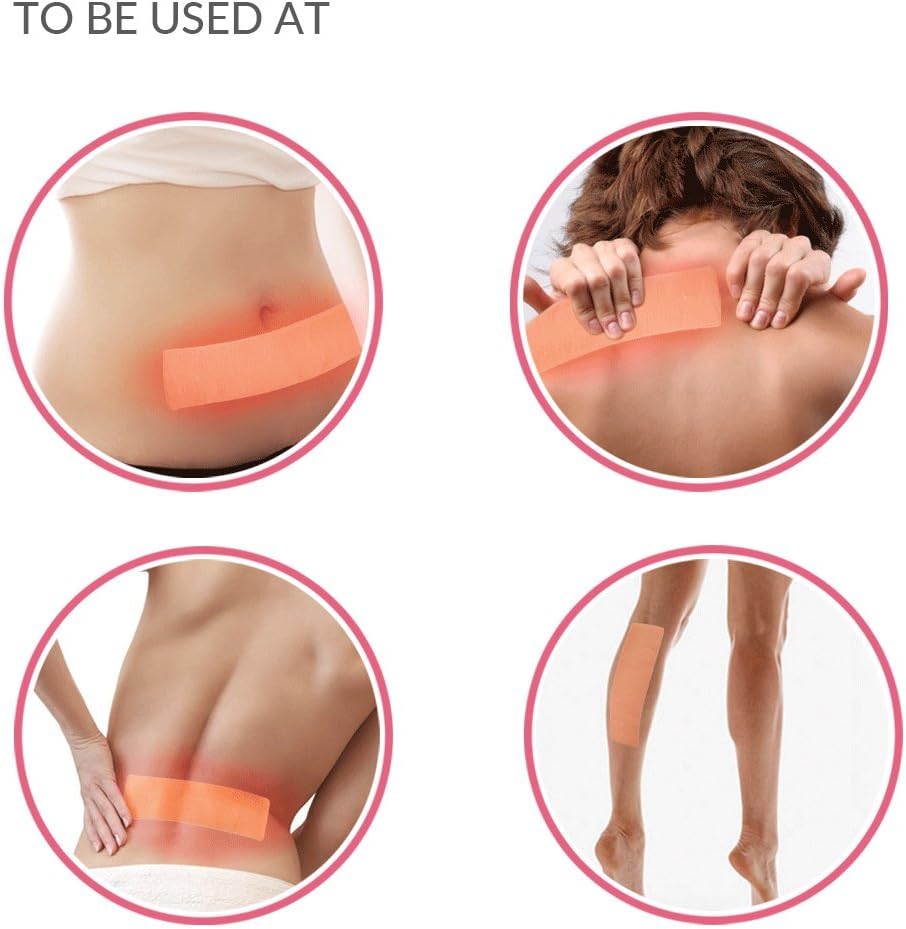 Sirona Herbal Pain Relief Patches - Pack of 5 | Instant Relief from Menstrual Cramps, Lower Abdomen, Back | Cool Patches with No Chemical Actives, No Side Effects: Health & Personal Care