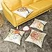 MIULEE Pack of 4 Trees Series Colorful Pillow Covers Decorative Linen Square Throw Pillow Covers Soild Cushion Cases Flower Pattern Home Decor for Sofa Bedroom Car 18x18 Inch