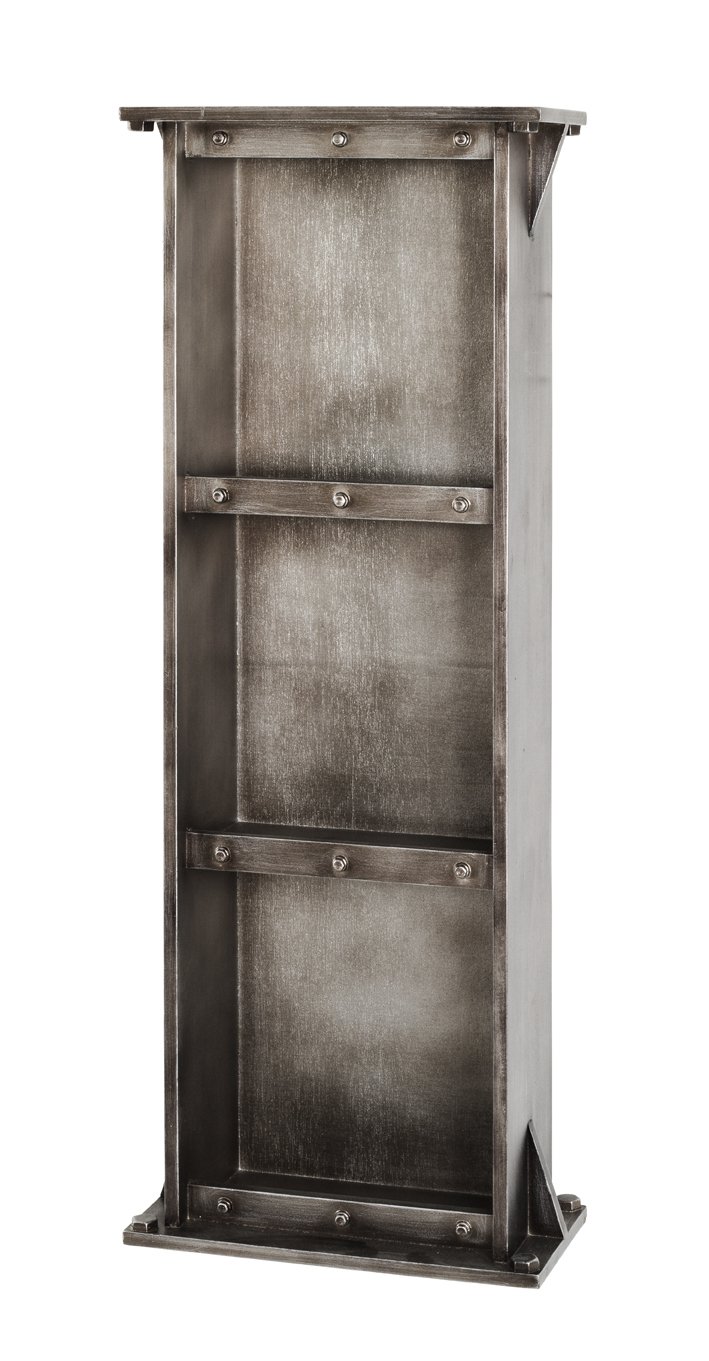 HAKU Wall Rack Anthracite, Mdf - Dim.: W 35 cm X H 95 cm X D 18 cm, Style: Industrial