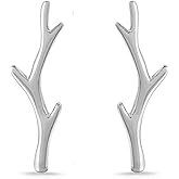 Boma Jewelry Sterling Silver Tree Branch Antler Crawler Earrings