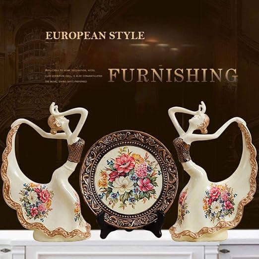 Jopu Estatua de Resina Europea Estatua decoración del hogar artesanía