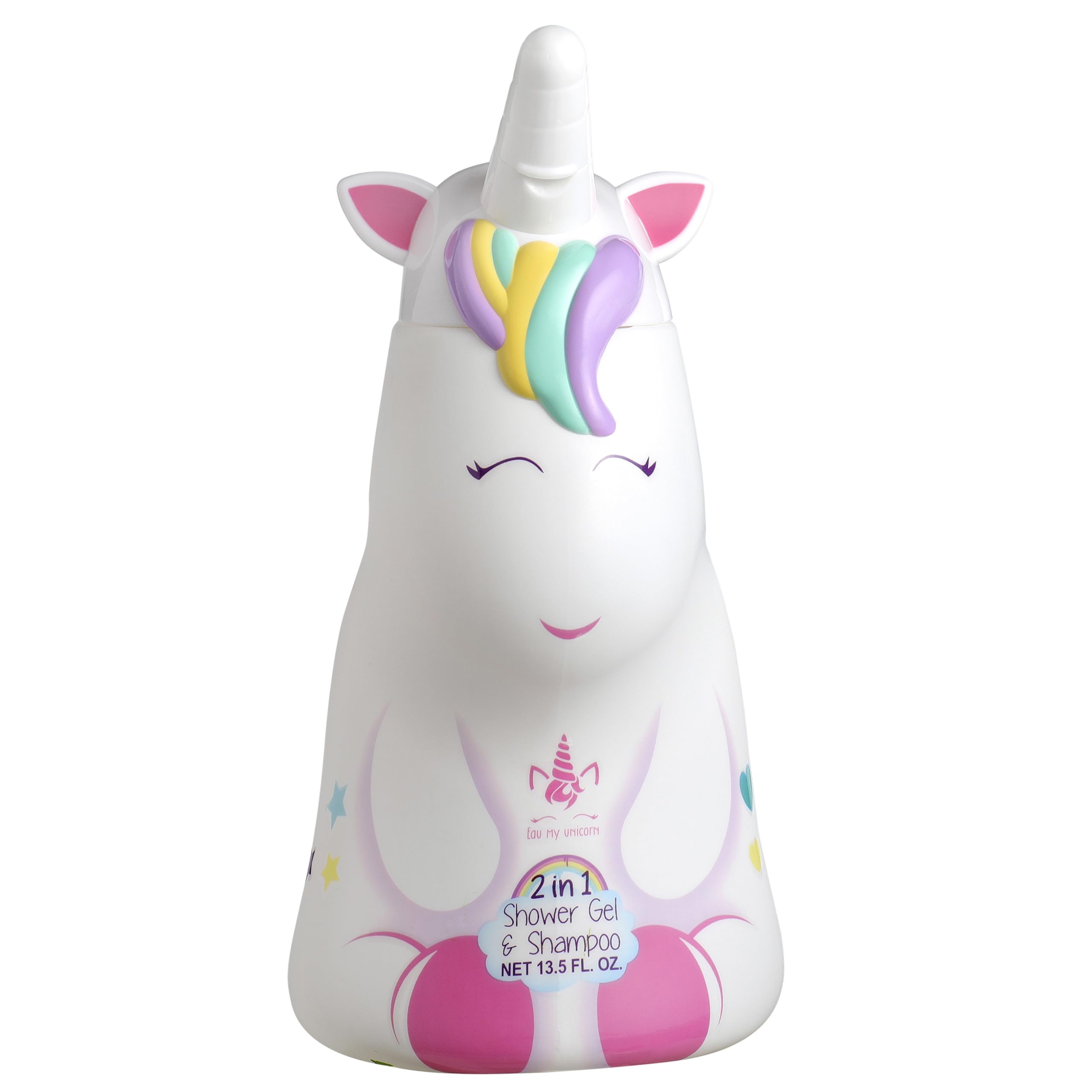 Unicorn 2-in-1 Kids Hair Shampoo & Body Wash – 400ml (2D) | Fruity Floral Scent | Vegan, Paraben-Free, Natural | Hydrating & Dermatologically Tested Head-to-Toe Wash for Children Ages 3+