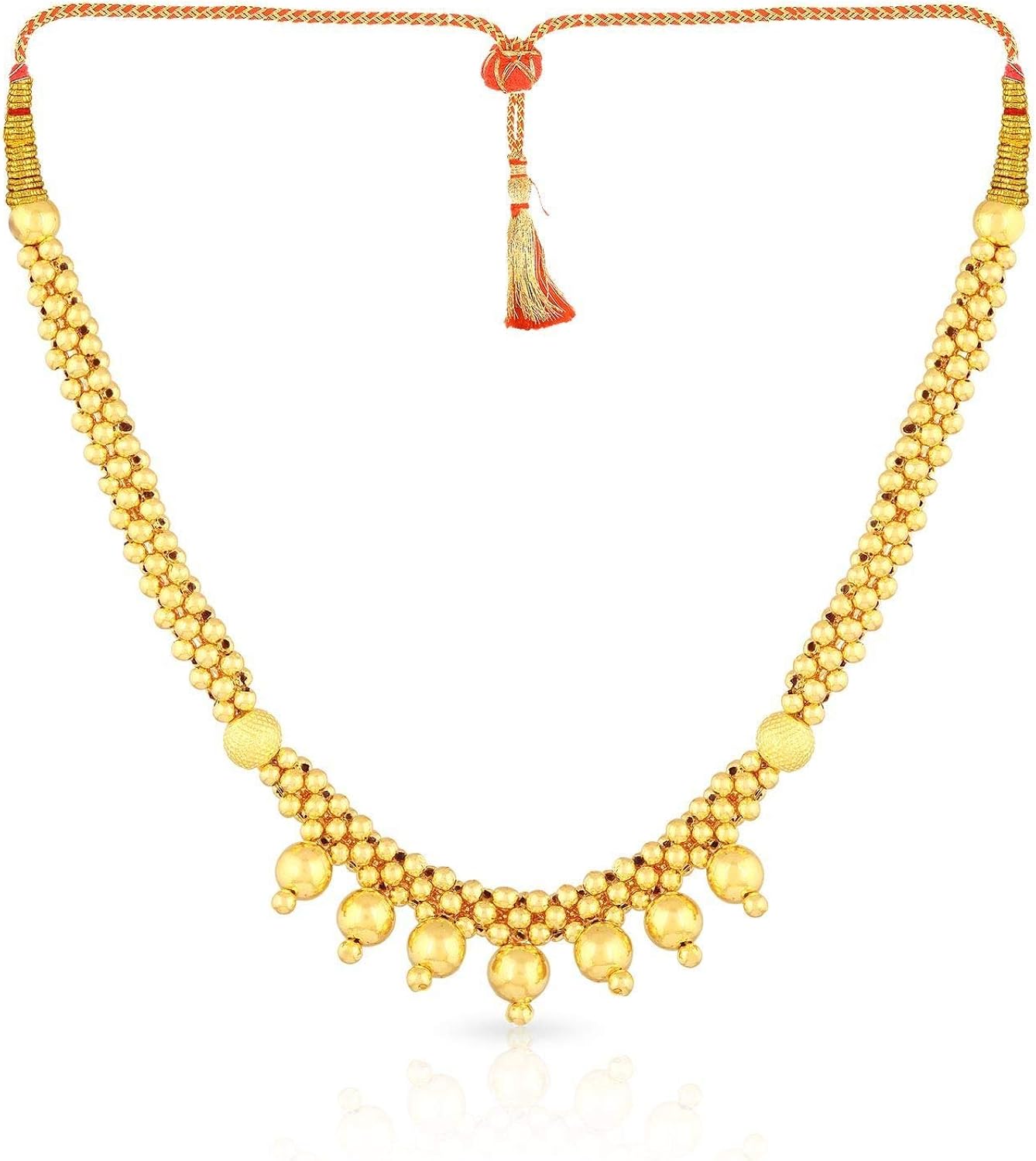 Buy Malabar Gold and Diamonds Tushi Collection 22k (916) Yellow Gold Choker Necklace at Amazon.in